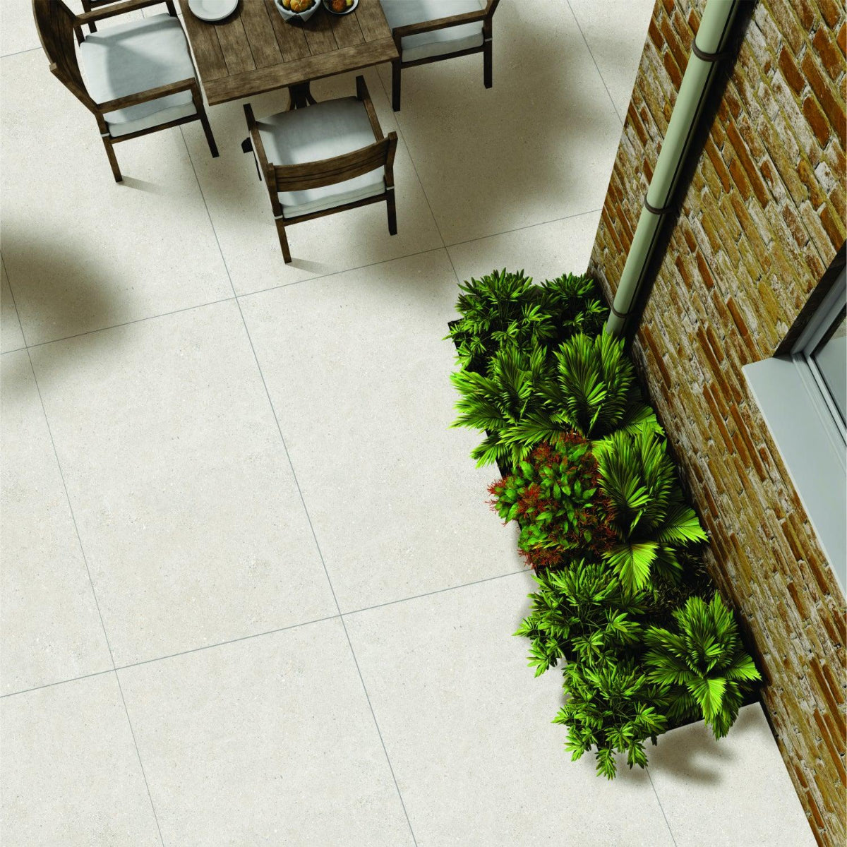 MORTAR BIANCO 80X120 CM MATT - Surfaces Tiles