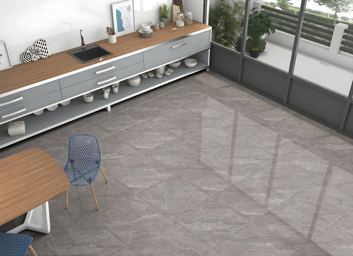 MYSTIC GRISS ENDLESS 60X60 CM POLISHED - Surfaces Tiles