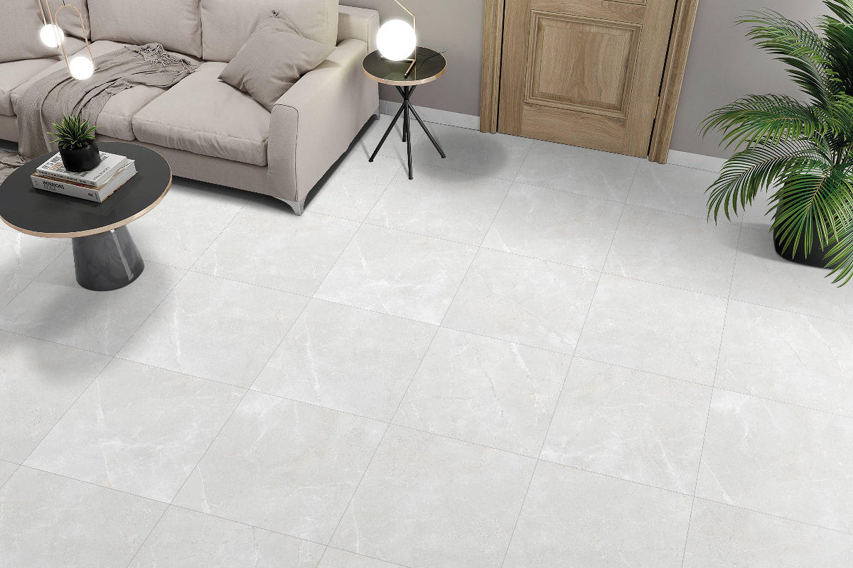 SKIMSTONE GREY 60X60 CM CARVING MATT - Surfaces Tiles