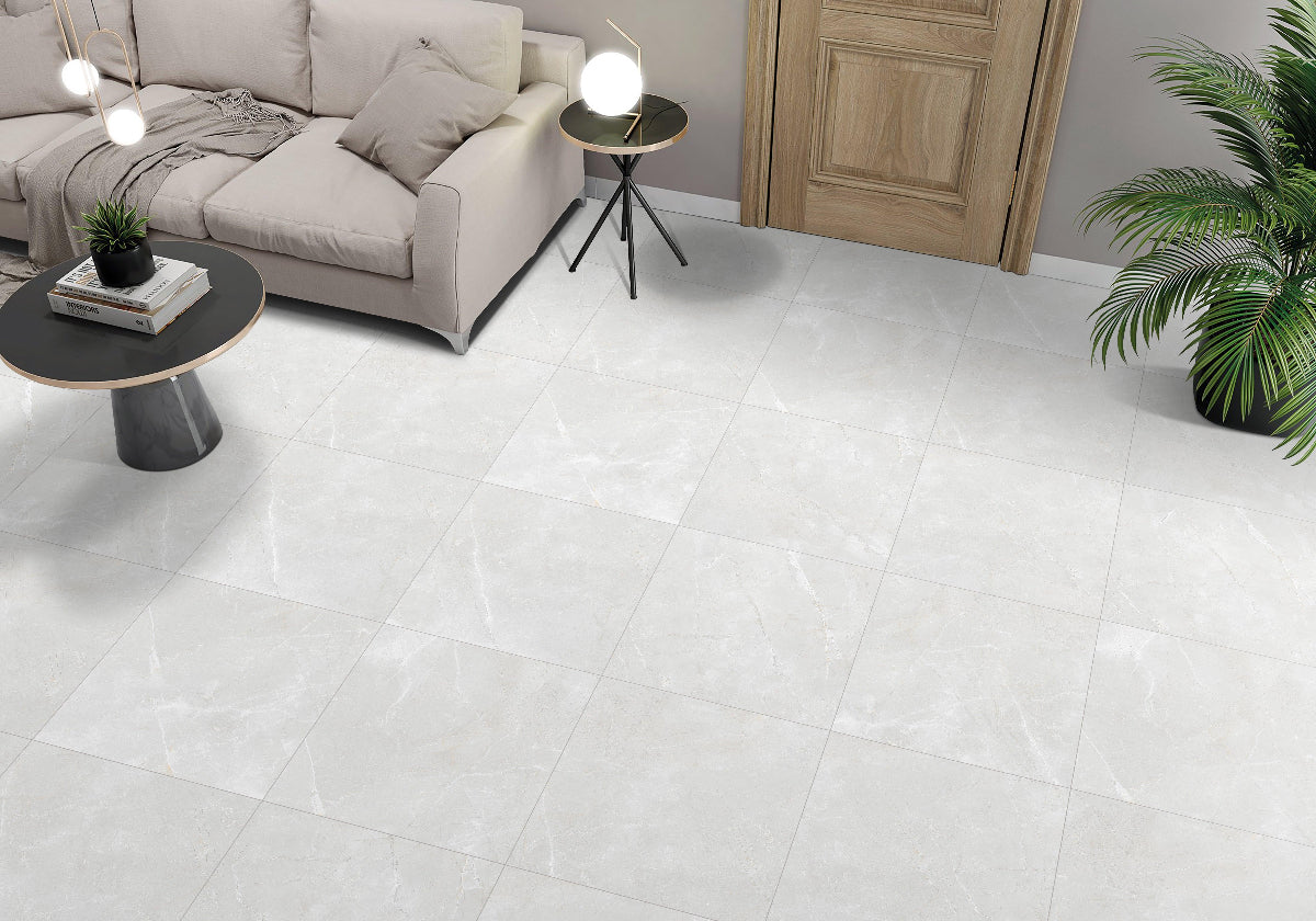 SKIMSTONE GREY 80X80 CM CARVING MATT - Surfaces Tiles
