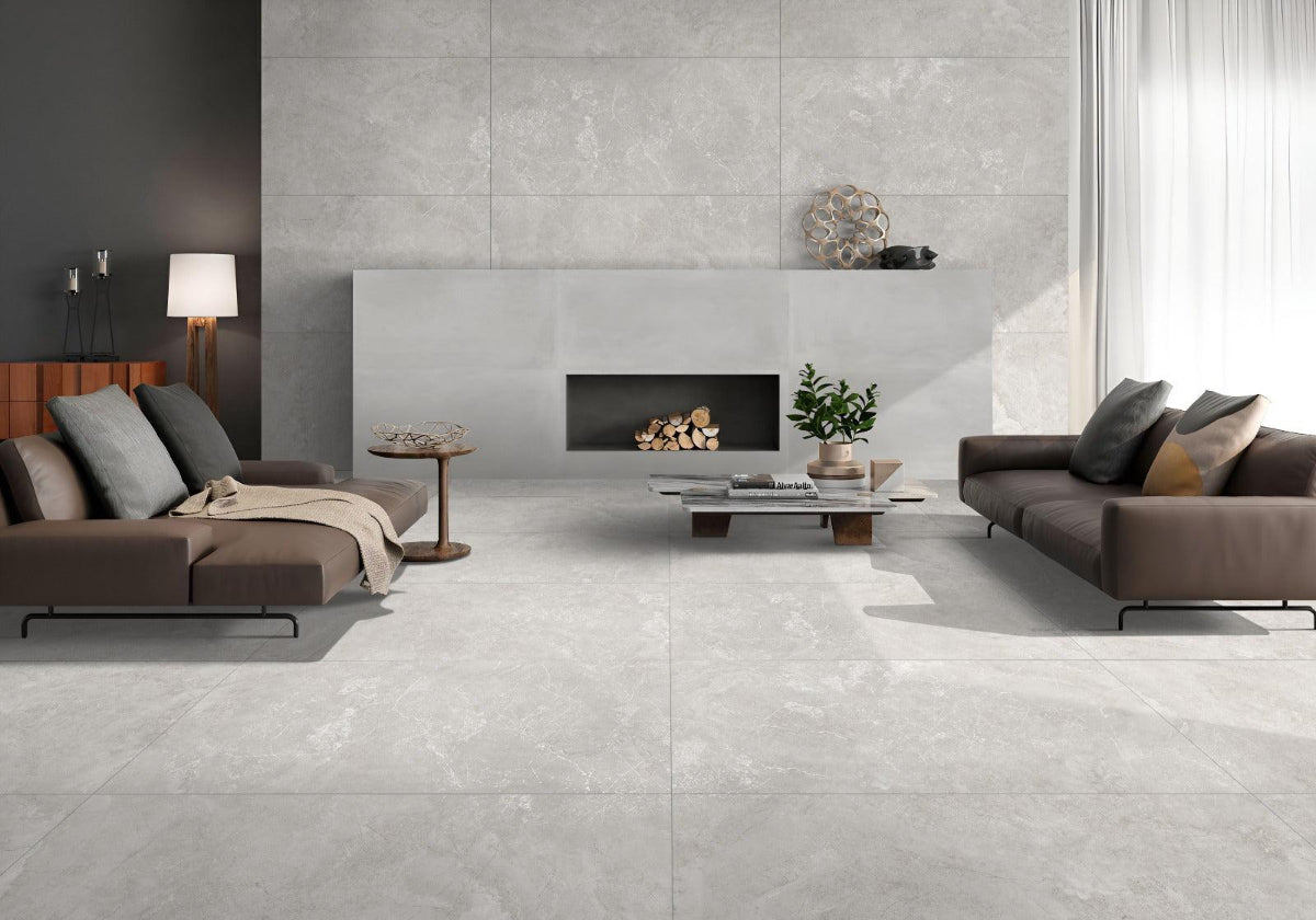 GRAND GREY 80X120 CM CARVING MATT - Surfaces Tiles