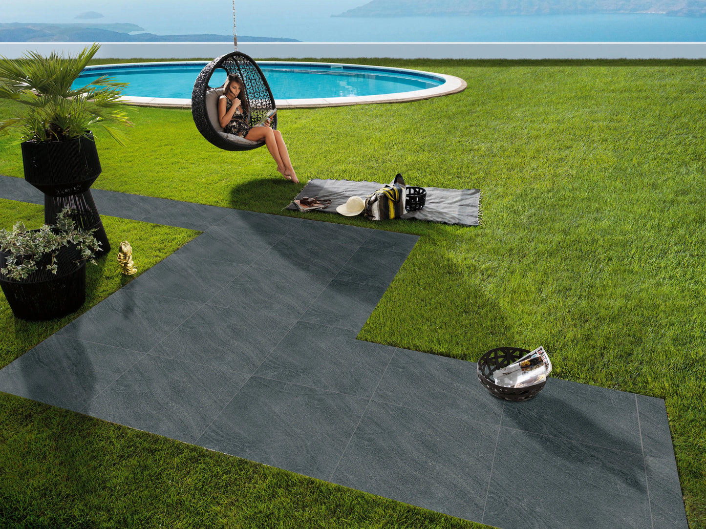 AUSTIN BLACK 60X60 CM R11 MATT