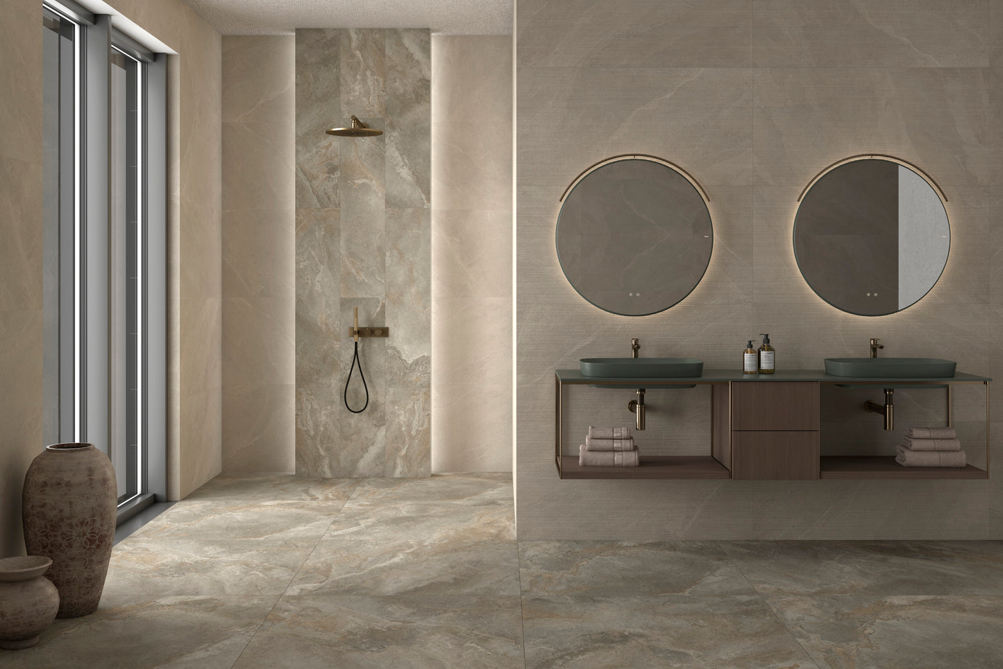 Nexo Taupe Matt 60x120 cm Matt Porcelain Floor & Wall Tiles