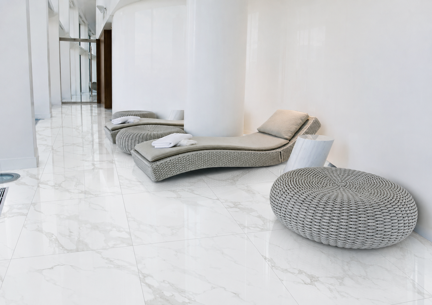 Mercure Marble White 60x60 cm Polished Tiles