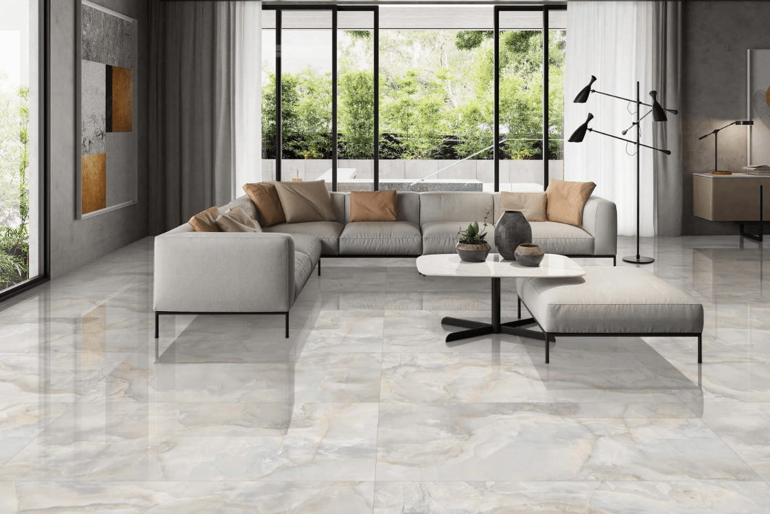 AURORA ONYX SKY 60X120 CM POLISHED - Surfaces Tiles