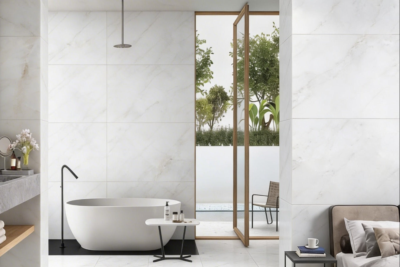 Starlit White 60x60 cm Polished Porcelain Tiles