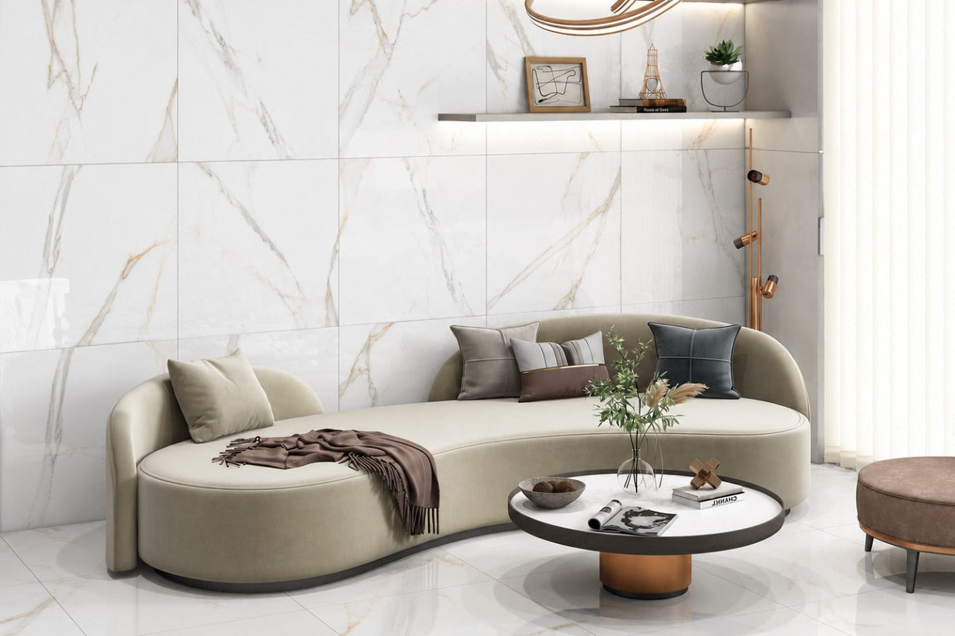 Luxe Gold 60x60 cm Polished Porcelain Tiles