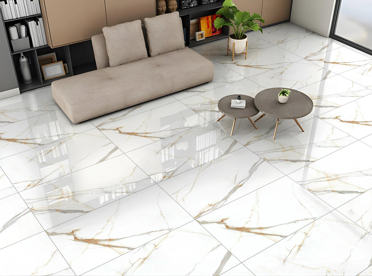 SUNSET GOLD 60X120 CM POLISHED - Surfaces Tiles
