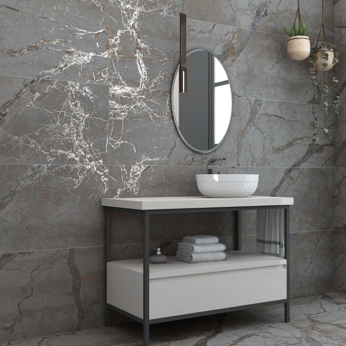 REGAL STEEL 60X120 CM CARVING MATT