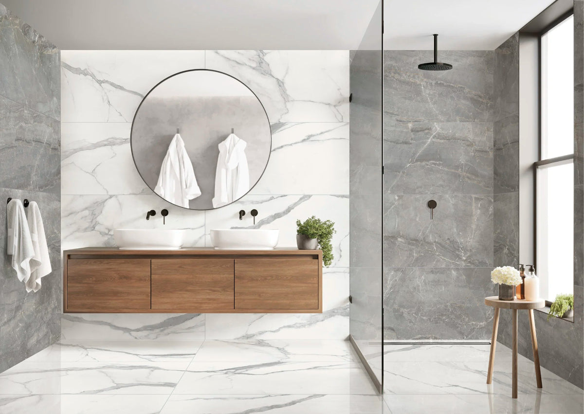 MARMO ELEGANTE STATUARIO MATT 60X120 CM