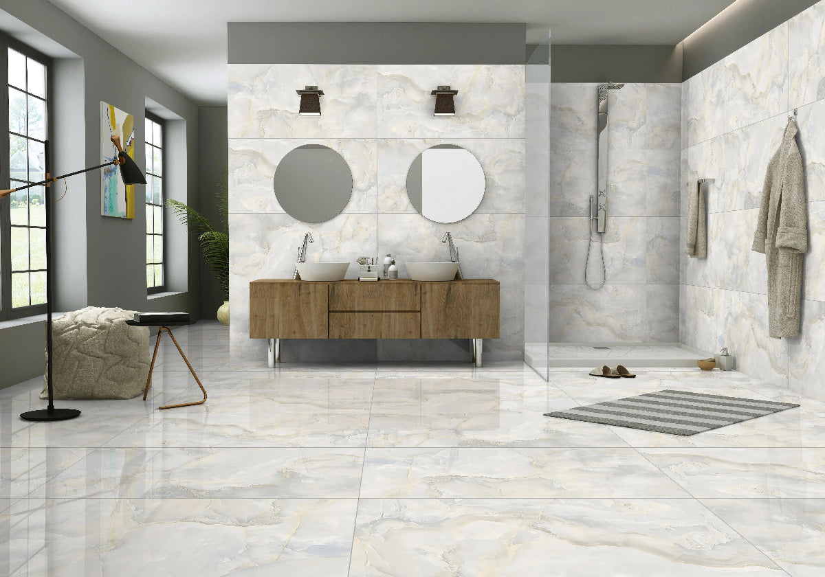 AURORA ONYX SKY 60X120 CM MATT - Surfaces Tiles