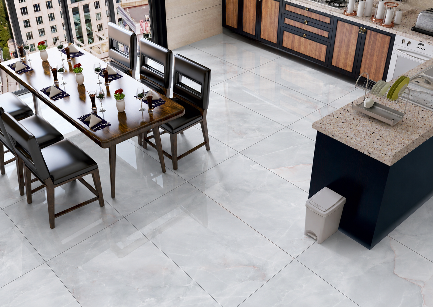 Mystic Azure 60x120 cm Polished Porcelain Tiles