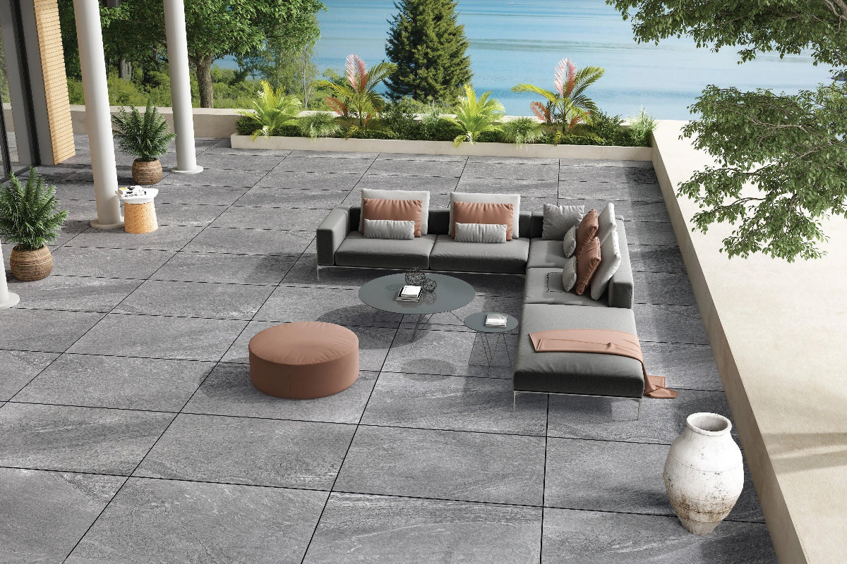STEEL GREY 60X90 CM OUTDOOR - Surfaces Tiles