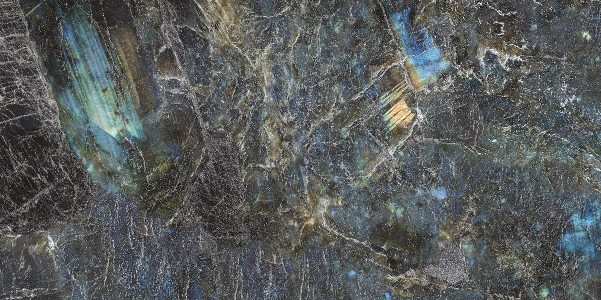 TITAN BLUE 60X120 CM GLASS TILES - Surfaces Tiles