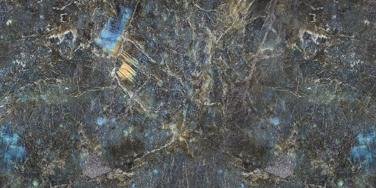 TITAN BLUE 60X120 CM GLASS TILES - Surfaces Tiles