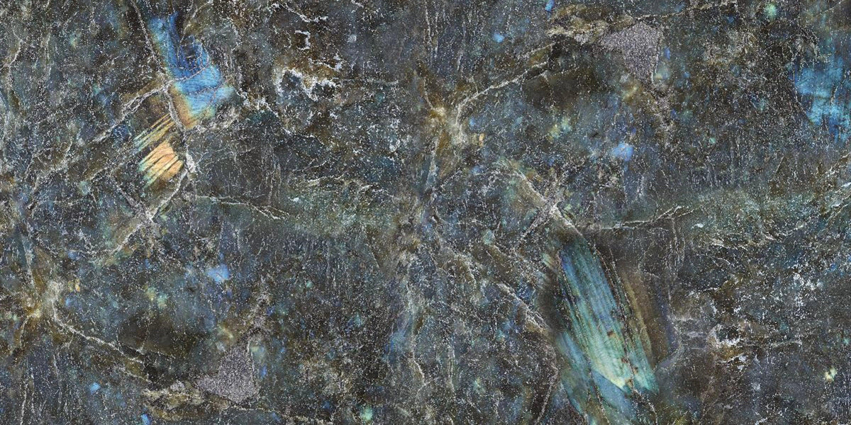 TITAN BLUE 60X120 CM GLASS TILES - Surfaces Tiles