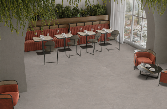 Render Grey 60x120 cm Matt Porcelain Tiles
