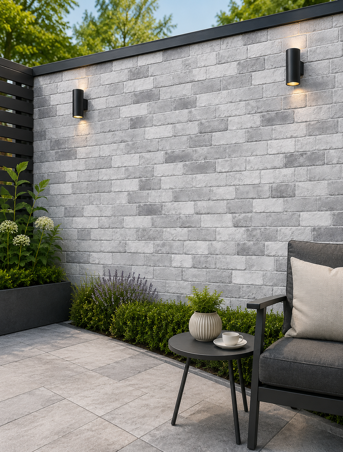 Brick Effect Grey 30x60 cm Feature Wall Tiles