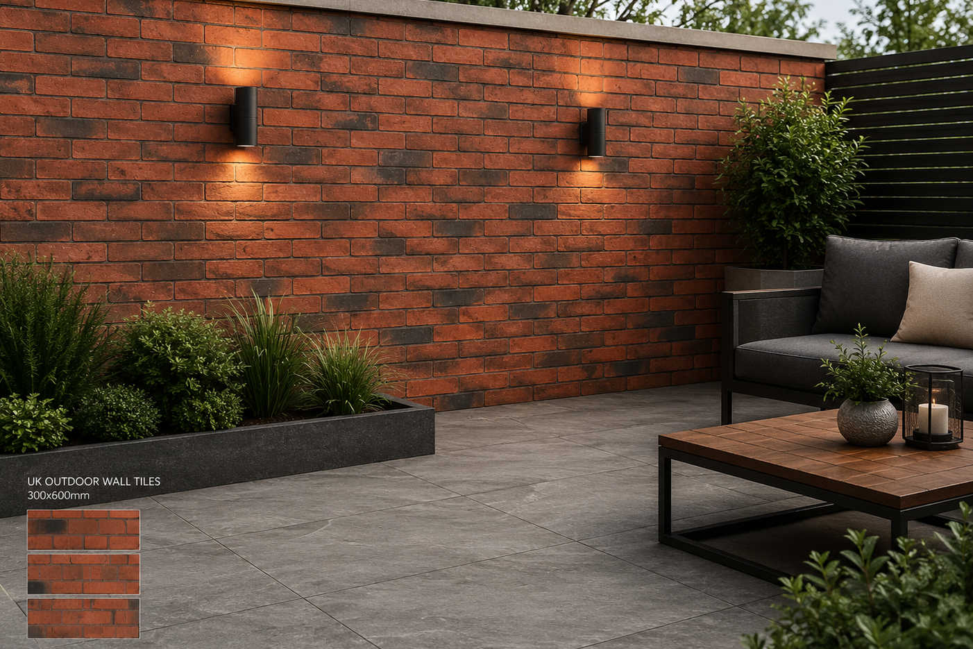 Brick Effect Natural 30x60 cm Feature Wall Tiles