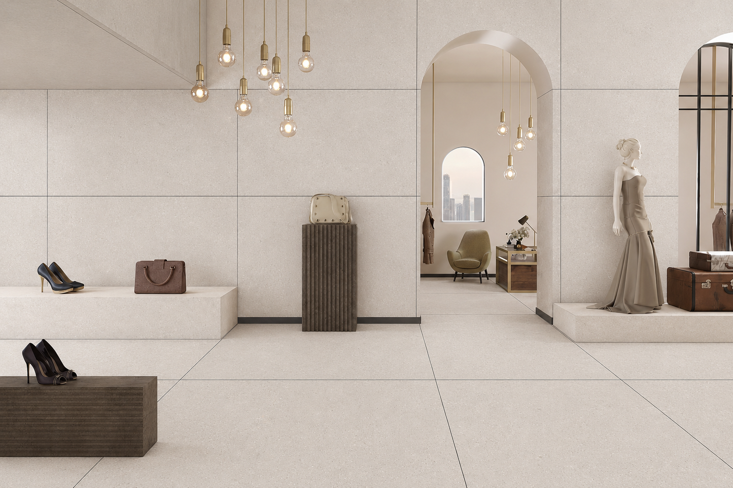 Mortar Bianco 80x120 cm Matt Tiles