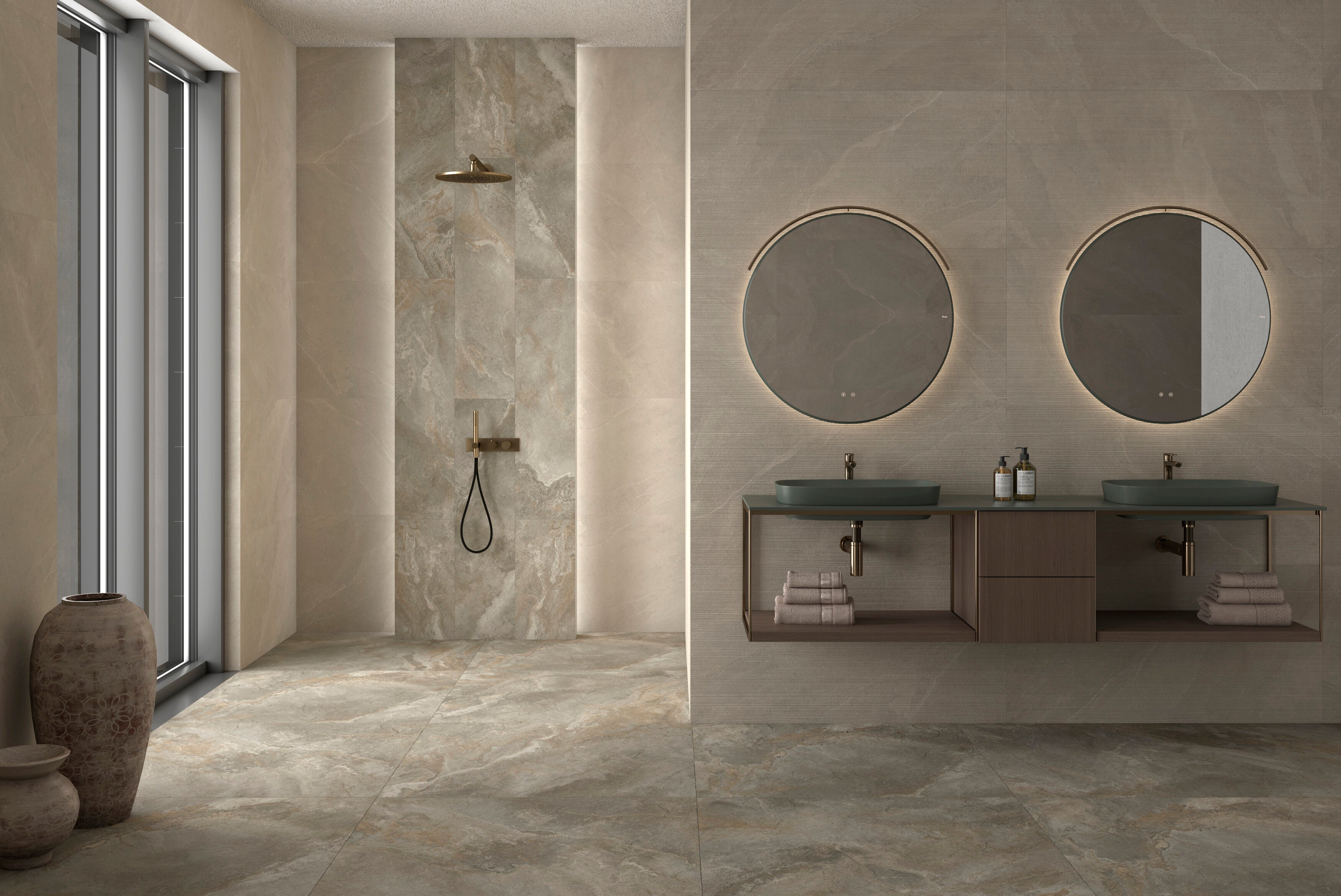 Nexo Taupe Matt 60x120 cm Matt Porcelain Floor & Wall Tiles