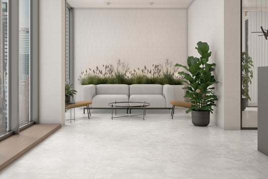 Tempo Snow  100x100 cm  Matt Porcelain Tiles