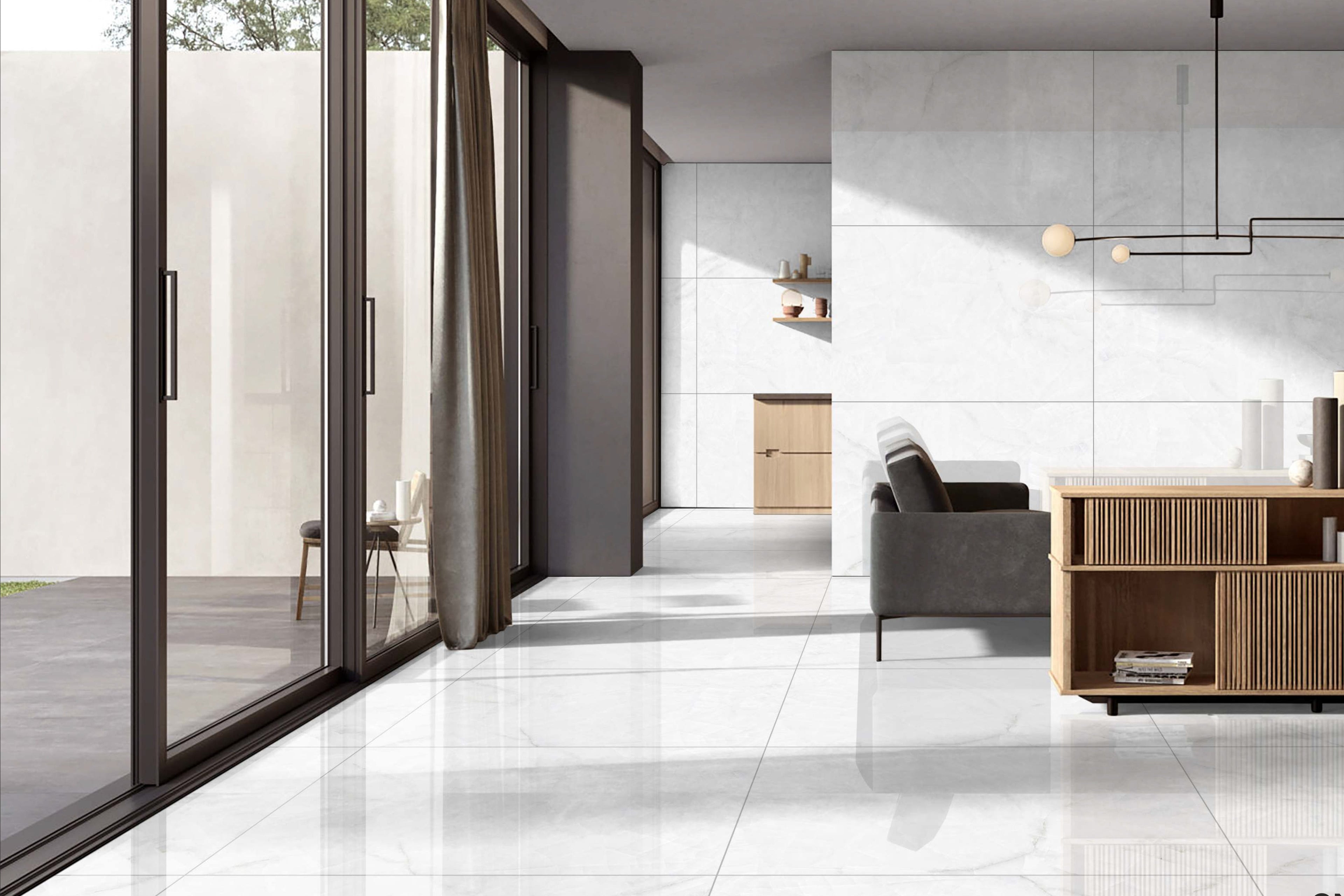 Starlit White 60x120 cm Matt Porcelain Tile