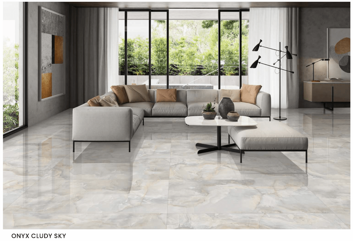 AURORA ONYX SKY 60X120 CM POLISHED - Surfaces Tiles