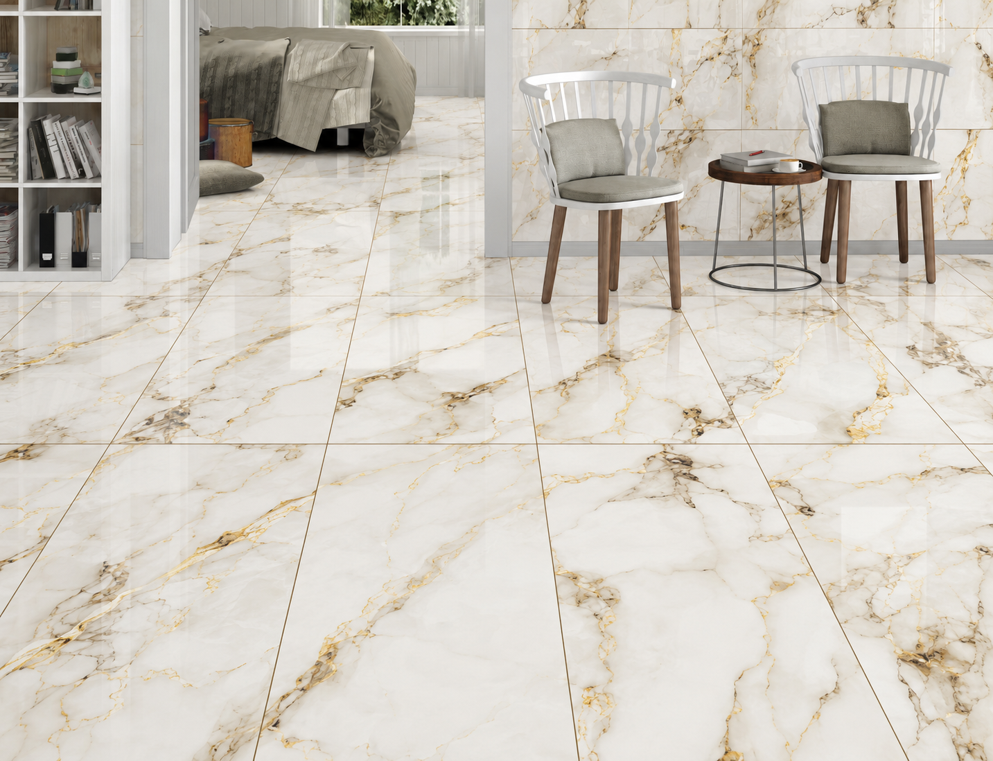 Metro Copper 60x120 CM High Gloss Tile