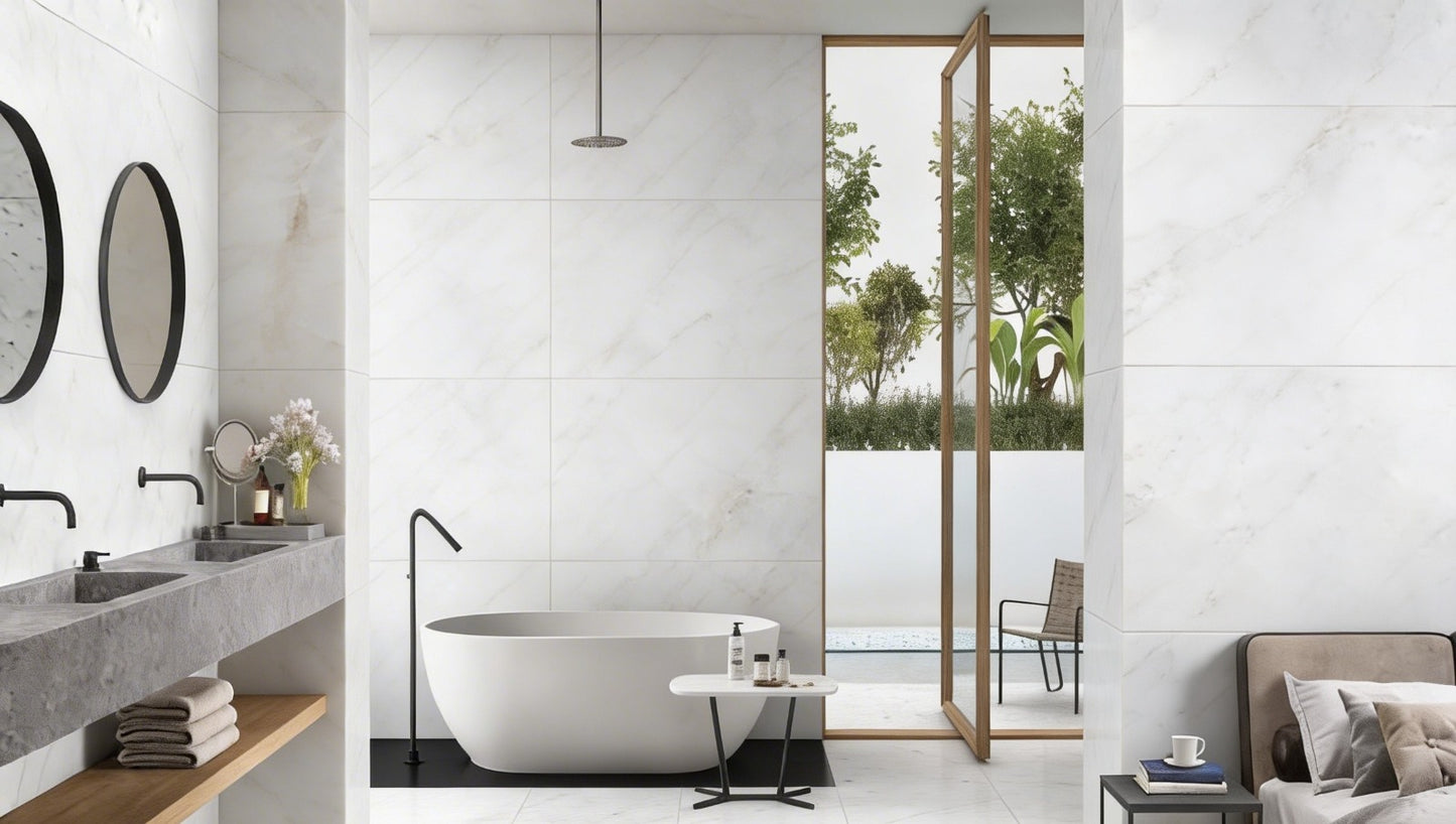 Starlit White 60x120 cm Matt Porcelain Tile