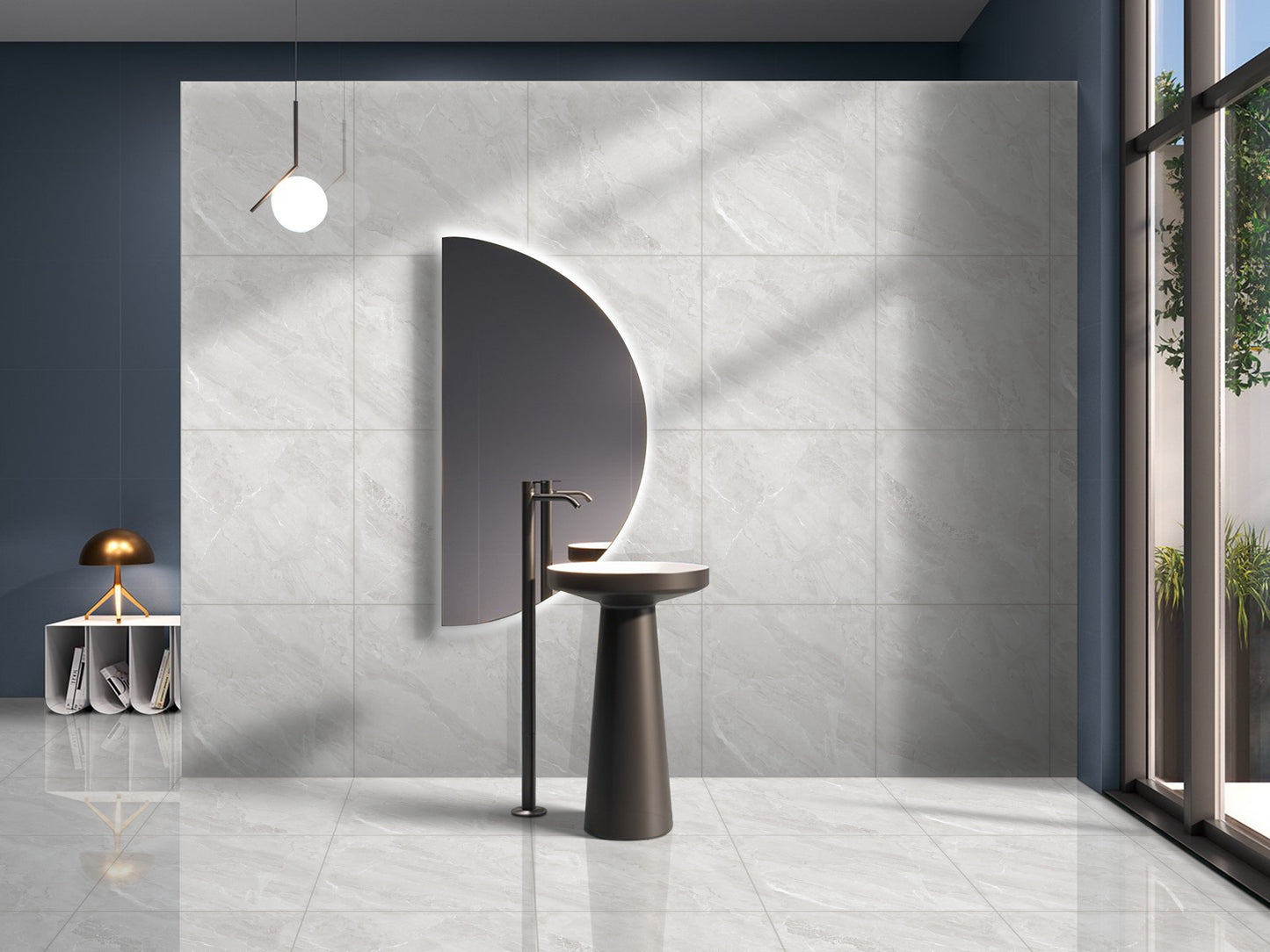 Mystic Bianco Endless 60x60 cm Polished Porcelain Tiles