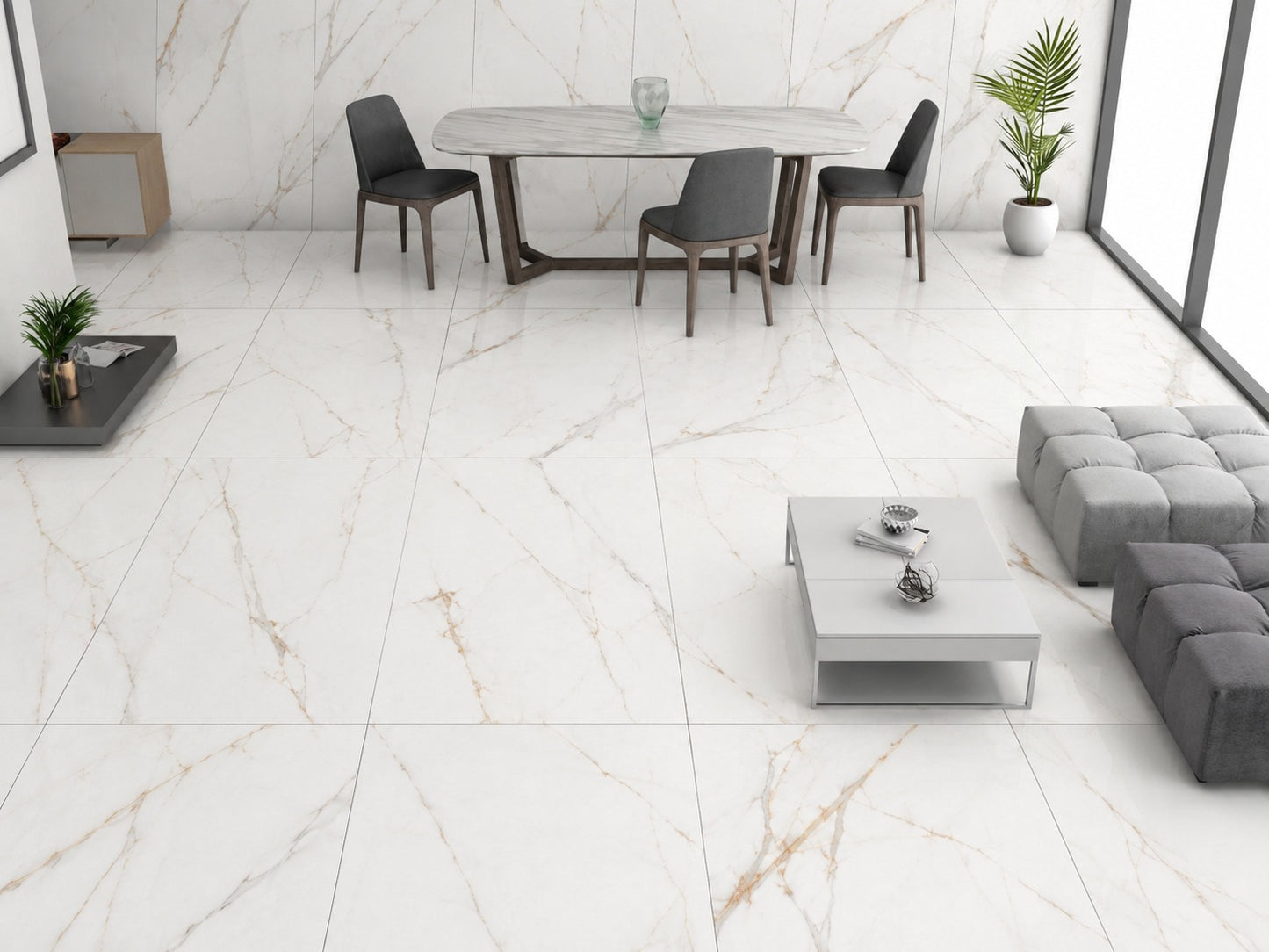 Luxe Gold 60x120 cm Matt Porcelain Tiles