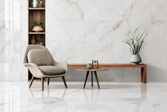 Snow Sheen 60x120 cm Polished Porcelain Tile