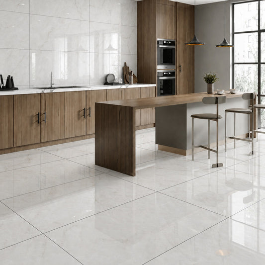 Snow Sheen 60x120 cm Polished Porcelain Tile