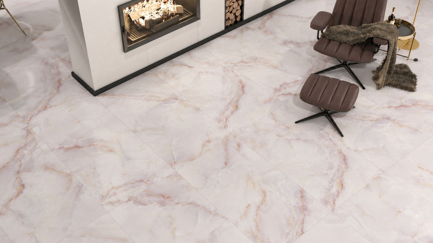 Rosetta Pink 60x120 cm Matt Porcelain Tiles