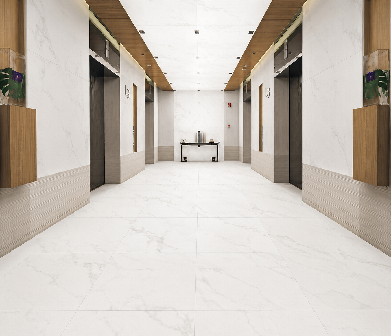 Mercure Marble White 60x60 cm Matt Porcelain Tile