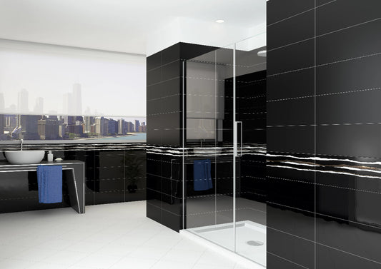 LINEUP MOSAICO BLACK 3D 20X50 CM