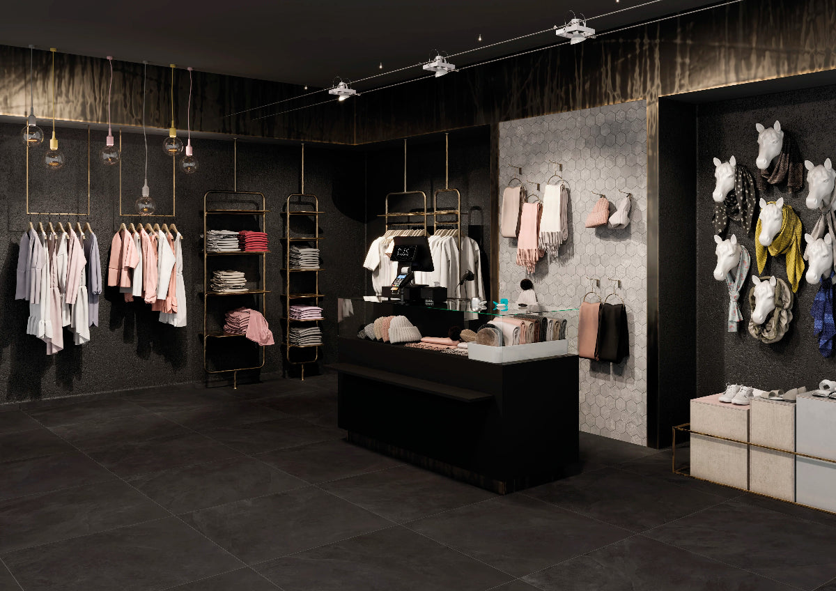 ECOFUSION BLACK 60X60 CM MATT